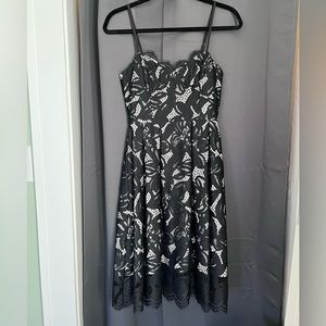 Lily Pulitzer Black Lace Midi Dress